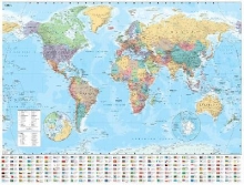 World Wall Laminated Map