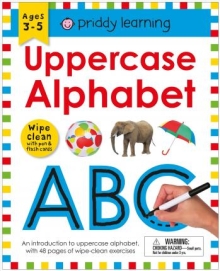Wipe Clean Workbook: Uppercase Alphabet (Enclosed Spiral Binding) : Ages 3-6; Wipe-Clean with Pen & Flash Cards